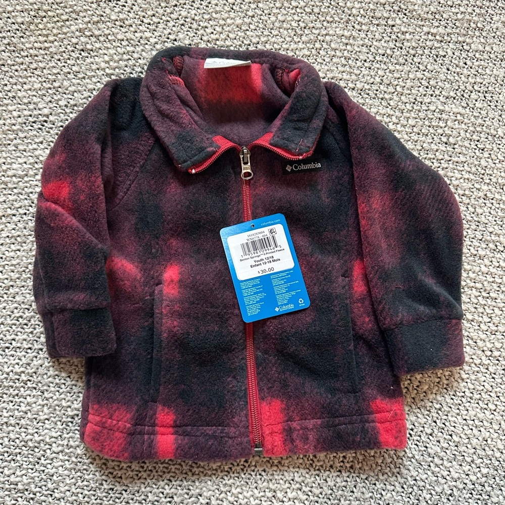 NWT Columbia Kids Jacket - Black and Red